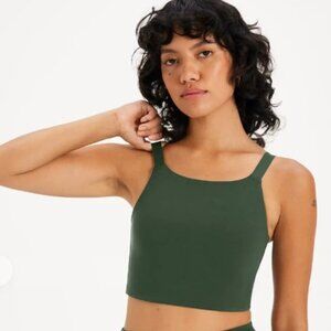 Girlfriend Collective Mia Bra Top Moss Green Size Medium